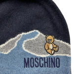 MOSCHINO cappello tinta unita con stampa Blu per Bambino HMX02K BLU MOSCHINO 