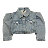 Pinko Schlichte blaue Jeansjacke für Mädchen