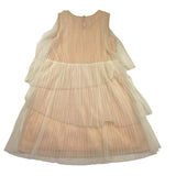 Alice Pi Einfarbiges Tüllkleid in Sandfarbe für Mädchen