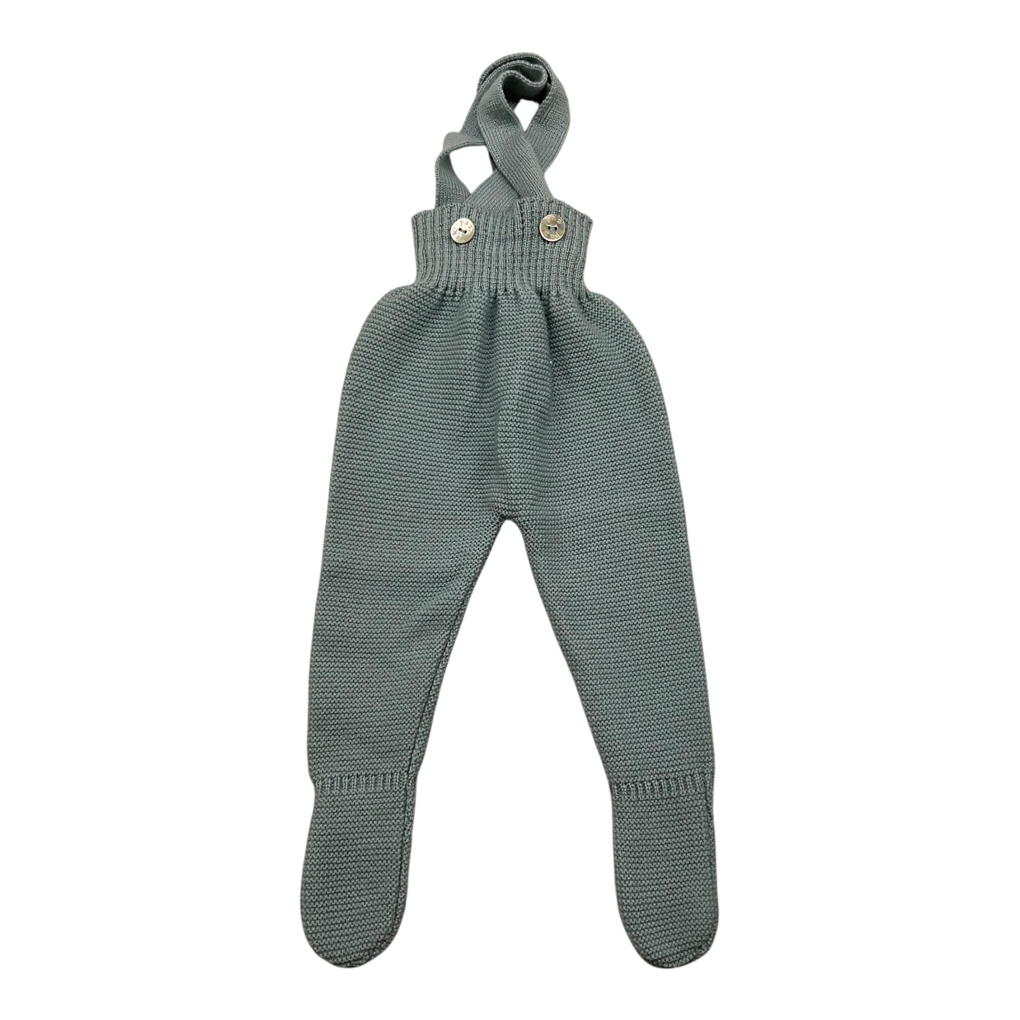 PAZ RODRIGUEZ ghettin tinta unita con bretelle Azzurro per Neonato 016111024 AZZURRO PAZ RODRIGUEZ 