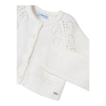 MAYORAL cardigan tinta unita traforato Panna per Bambina 4310 PANNA MAYORAL 