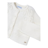 MAYORAL cardigan tinta unita traforato Panna per Bambina 4310 PANNA MAYORAL 