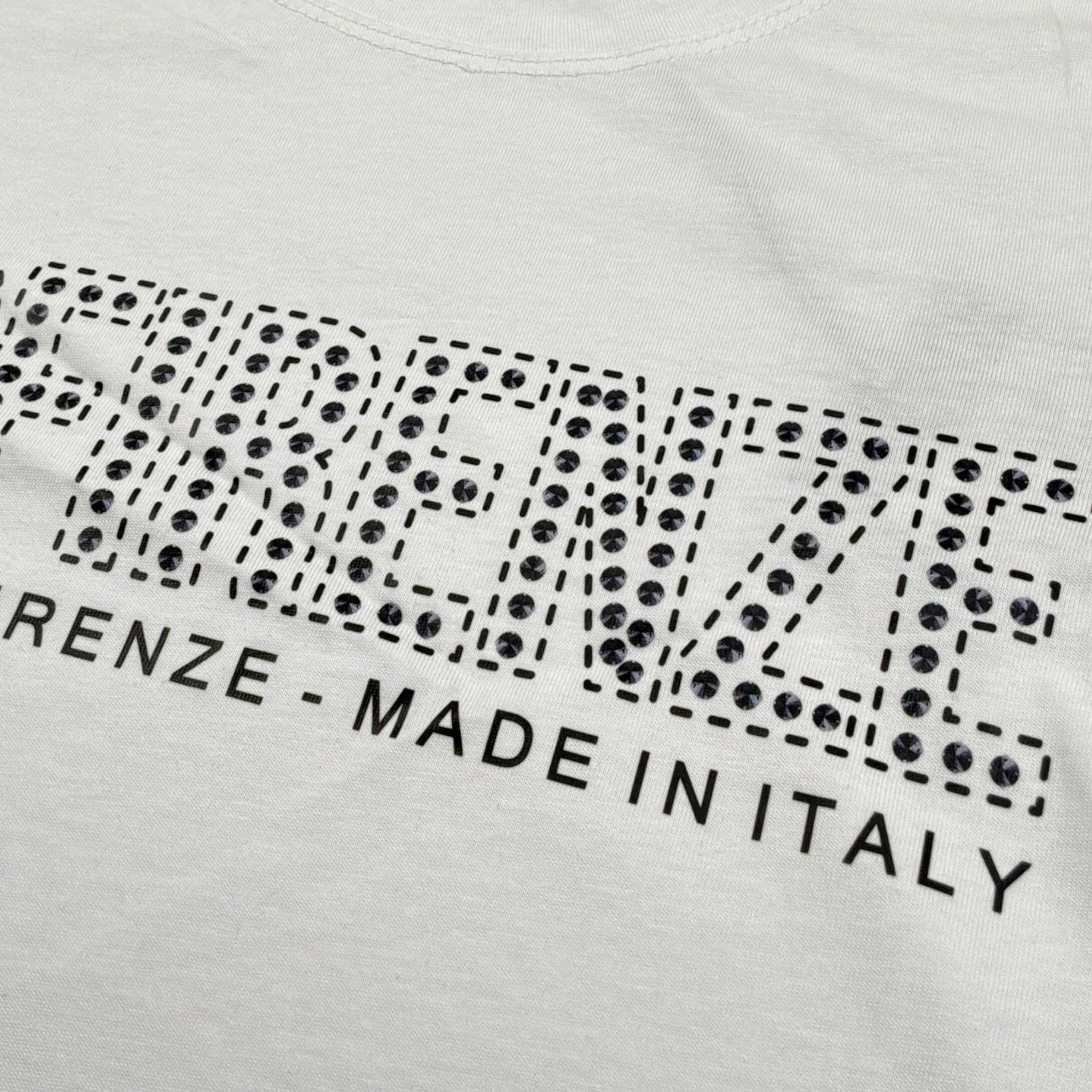 G2Firenze T-Shirt tinta unita con Stampa Bianco per Bambino 00602 BIANCO G2FIRENZE 