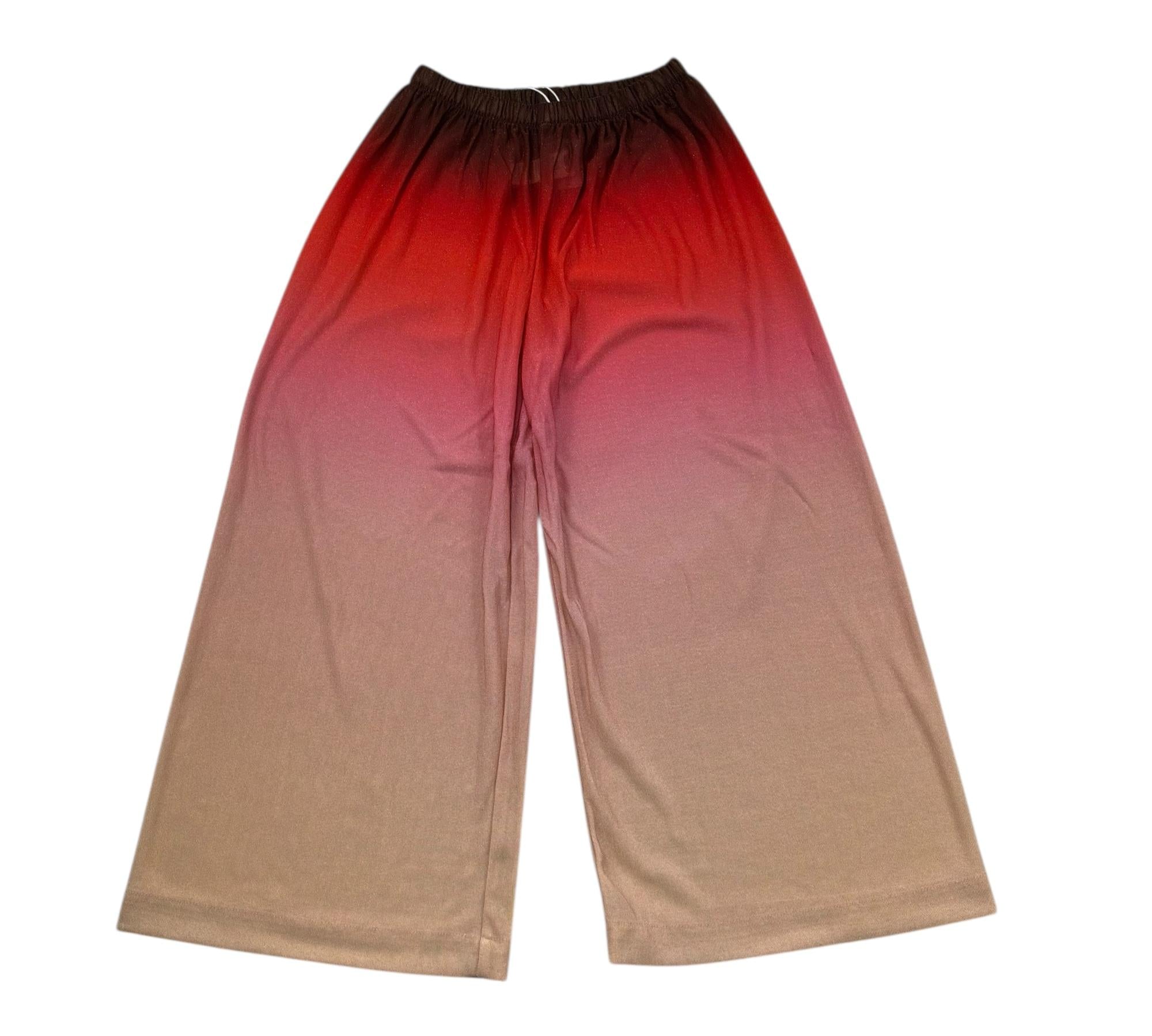 Saint Barth Pantalone Modello Palazzo Tricolore per Bambina AML0003 MULTICOLOR SAINT BARTH 