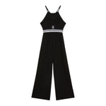 Patrizia Pepe Tuta Intera Tinta Unita A Bretelline per Bambina 7T0021 NERO PATRIZIA PEPE 