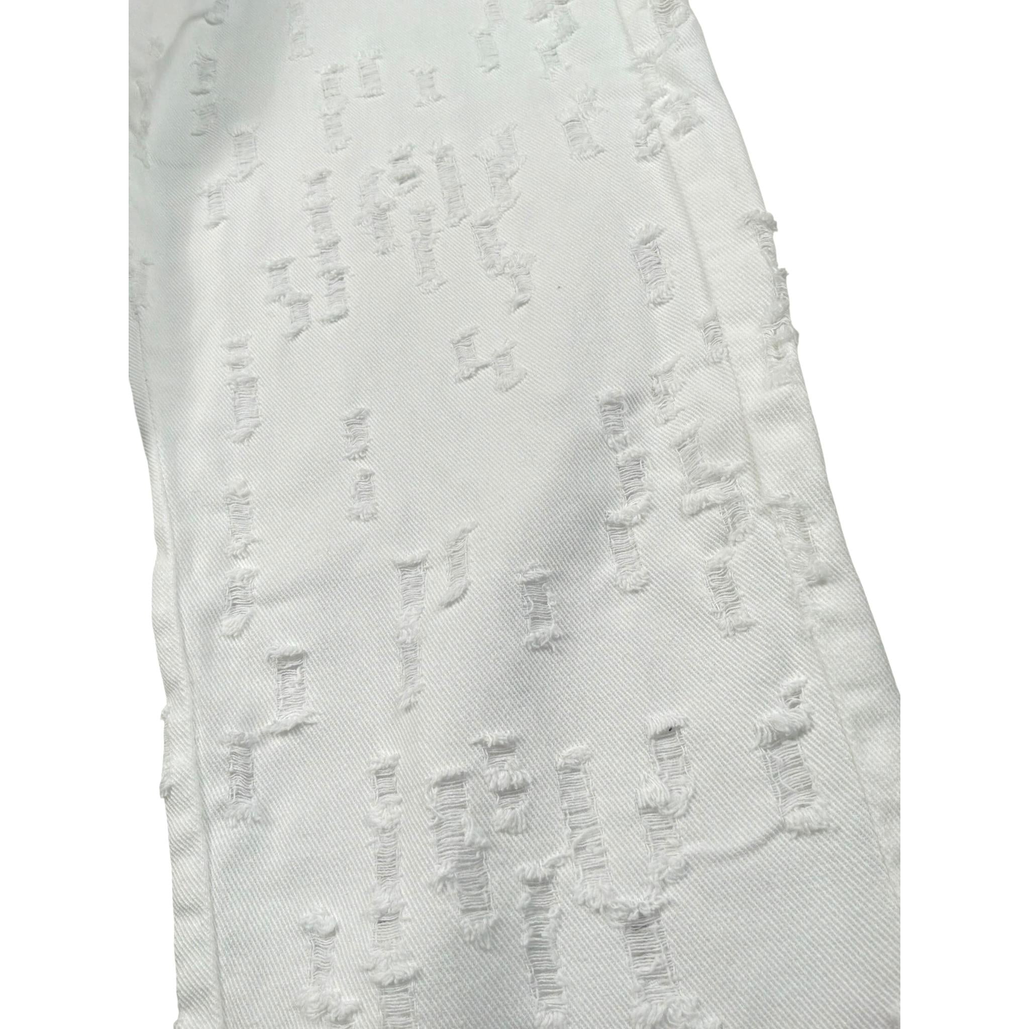 Never Too Pantalone tinta unita con Strappi Bianco per Bambino NT2306R BIANCO NEVER TOO 