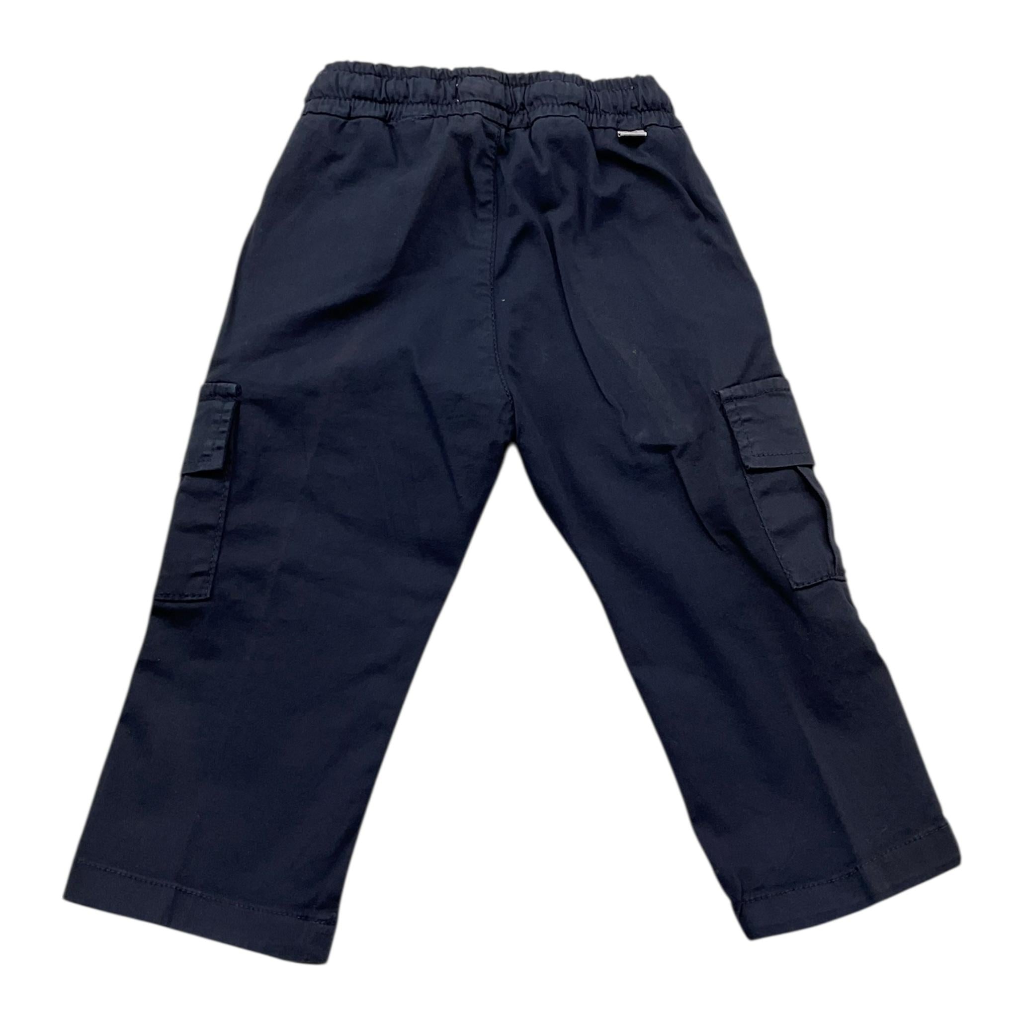 Manuel Ritz Pantalone Tinta Unita con Elastico In Vita per Neonato MR3013N BLU MANUEL RITZ 