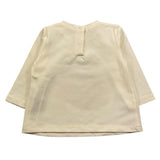 LIU JO shirt girocollo tinta unita cn stampa brillantinata Panna per Neonata HF4042 PANNA LIU JO 