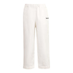 Dou Dou Pantalone Tinta Unita con Logo per Bambina DW6P71 PANNA DOU DOU 