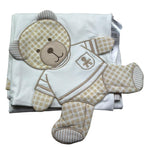 Le Bebe Coperta Tinta Unita con Ricami per Neonato LBB5285 BIANCO LE BEBE 