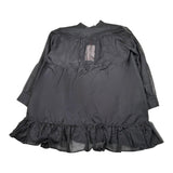 Kaos Abito Tinta Unita Modello Camicia per Bambina KS192 NERO KAOS 