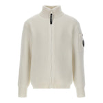 C.P. COMPANY maglia tinta unita con zip Panna per Bambino CUW004X PANNA C.P. COMPANY 