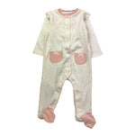 MAYORAL tutina tinta unita con fantasia pois Bianco per Neonata 260999 BIANCO MAYORAL 