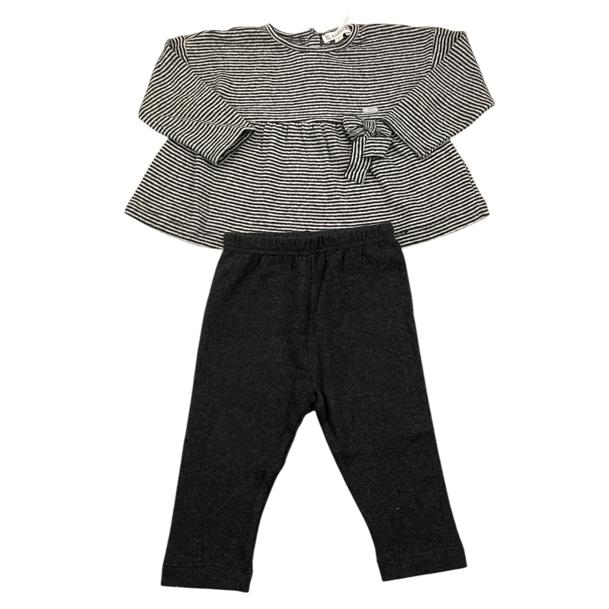 LALALU' completo 2 pezzi shirt-leggins Nero per Neonata CML8N NERO LALALU' 