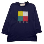 CESARE PACIOTTI shirt girocollo tinta unita con stampa in contrasto Blu per Bambino TSP5318B BLU CESARE PACIOTTI 