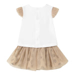 Mayoral Completo 2 Pezzi Canotte-Gonna Bianco/Beige per Neonata 1874X BIANCO/BEIGE MAYORAL 