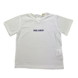 Babe & Tess T-Shirt Girocollo Tinta Unita con Stampa per Neonata 21518140N BIANCO BABE & TESS 