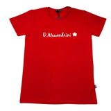 Daniele Alessandrini T-Shirt Rundhalsausschnitt Einfarbig Logo Rot Für Kinder