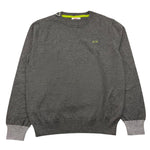 SUN68 maglia girocollo tinta unita con logo e toppe Grigio per Bambino K44327 GRIGIO SUN68 