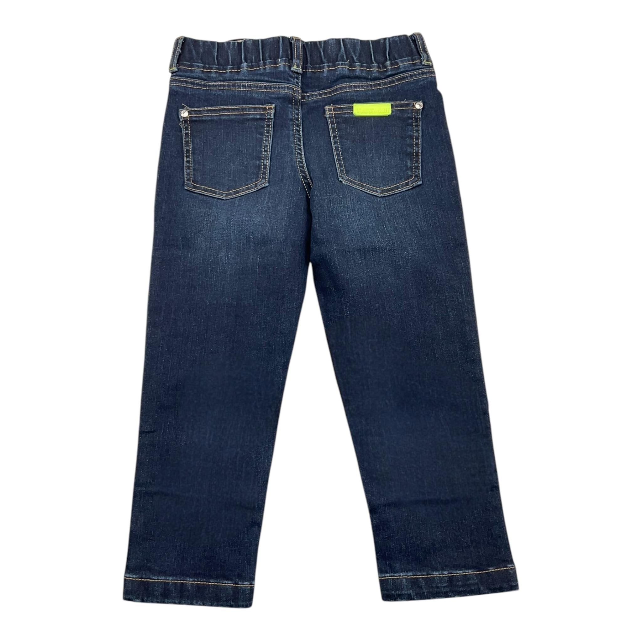TRUSSARDI jeans tinta unita con stampa Blu per Bambino TBA24035JE BLU TRUSSARDI 