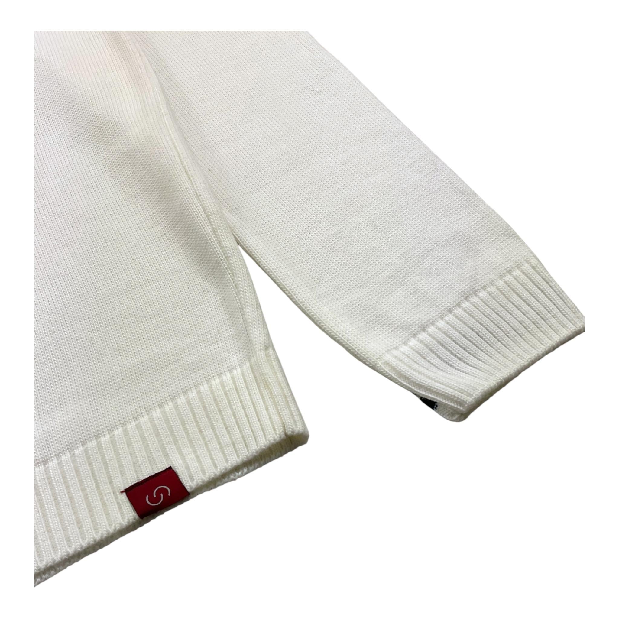 SIVIGLIA maglia girocollo tinta unita con logo Bianco per Bambino SVJSW16057 BIANCO SIVIGLIA 