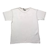 Bern Einfarbiges Rundhals-T-Shirt mit weißem Logo-Print für Kinder