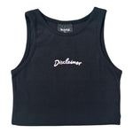Disclaimer Top Giromanica Tinta Unita con Logo per Bambina 25EDK58502 NERO DISCLAIMER 