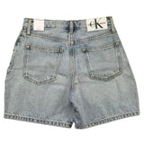 Calvin Klein Solid Color Denim Shorts Hellblau für Mädchen