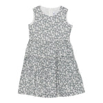 Il Gufo Abito Giromanica Tinta Unita con Stampa Floreale per Bambina P25VA319C4138J GRIGIO IL GUFO 