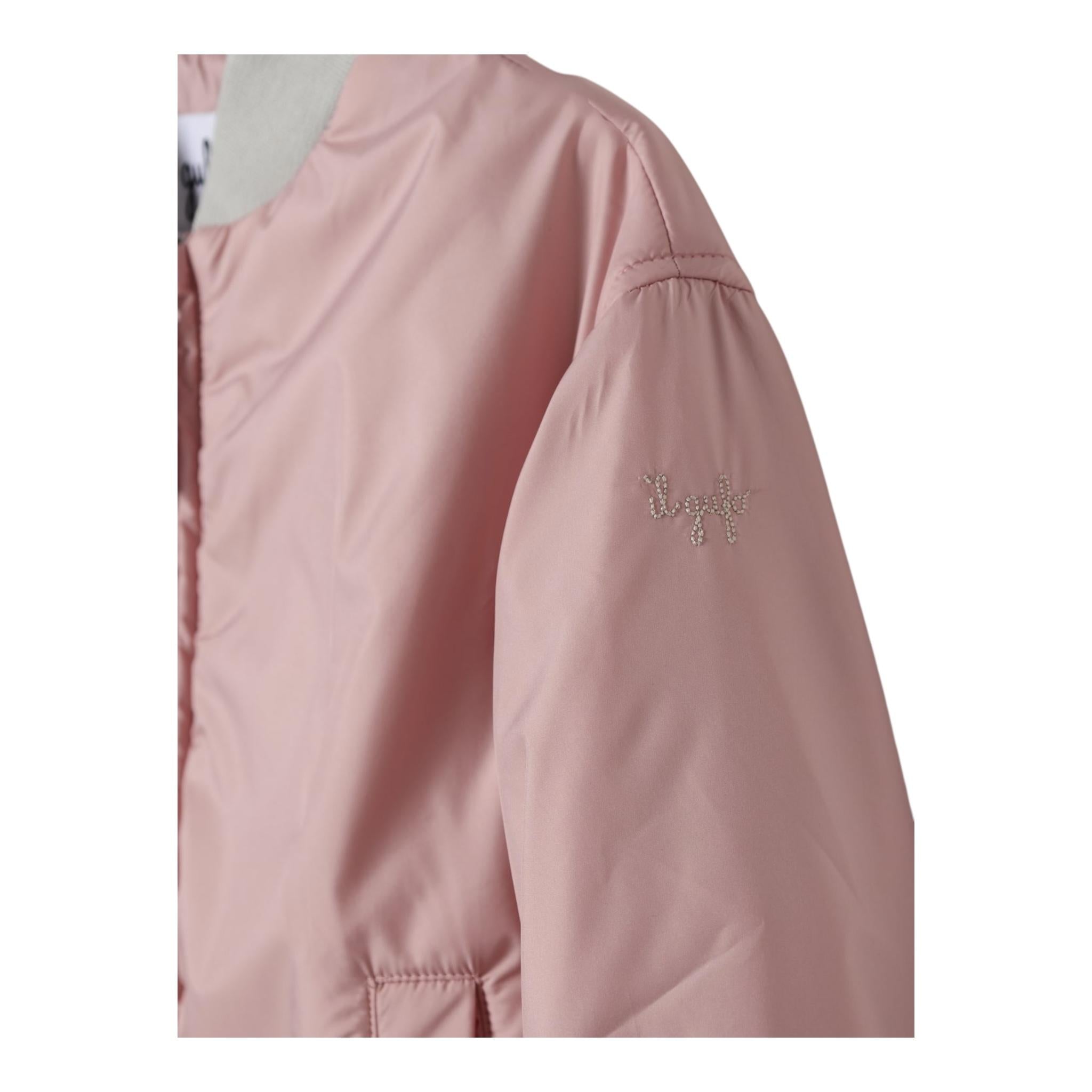 Il Gufo Giubbino Tinta Unita con Zip per Bambina P25GR205NN106 ROSA IL GUFO 