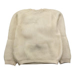 LE COCONNE maglia girocollo tinta unita con fiocchi Panna per Bambina LCN2326 PANNA LE COCONNE 