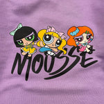 MOUSSE felpa girocollo tinta unita con stampa Viola per Bambina HKFG362L VIOLA MOUSSE 