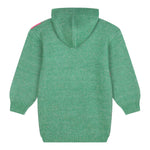 BillIEBLUSH abito tinta unita con cappuccio manica lunga e stampa Verde per Bambina U20512 VERDE BillIEBLUSH 
