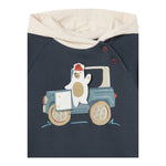 MAYORAL felpa chiusa con cappuccio in contrasto Blu per Neonato 2460 BLU MAYORAL 