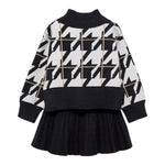 ABEL & LULA completo 2 pezzi maglia-gonna Nero per Bambina 5547 NERO ABEL & LULA 