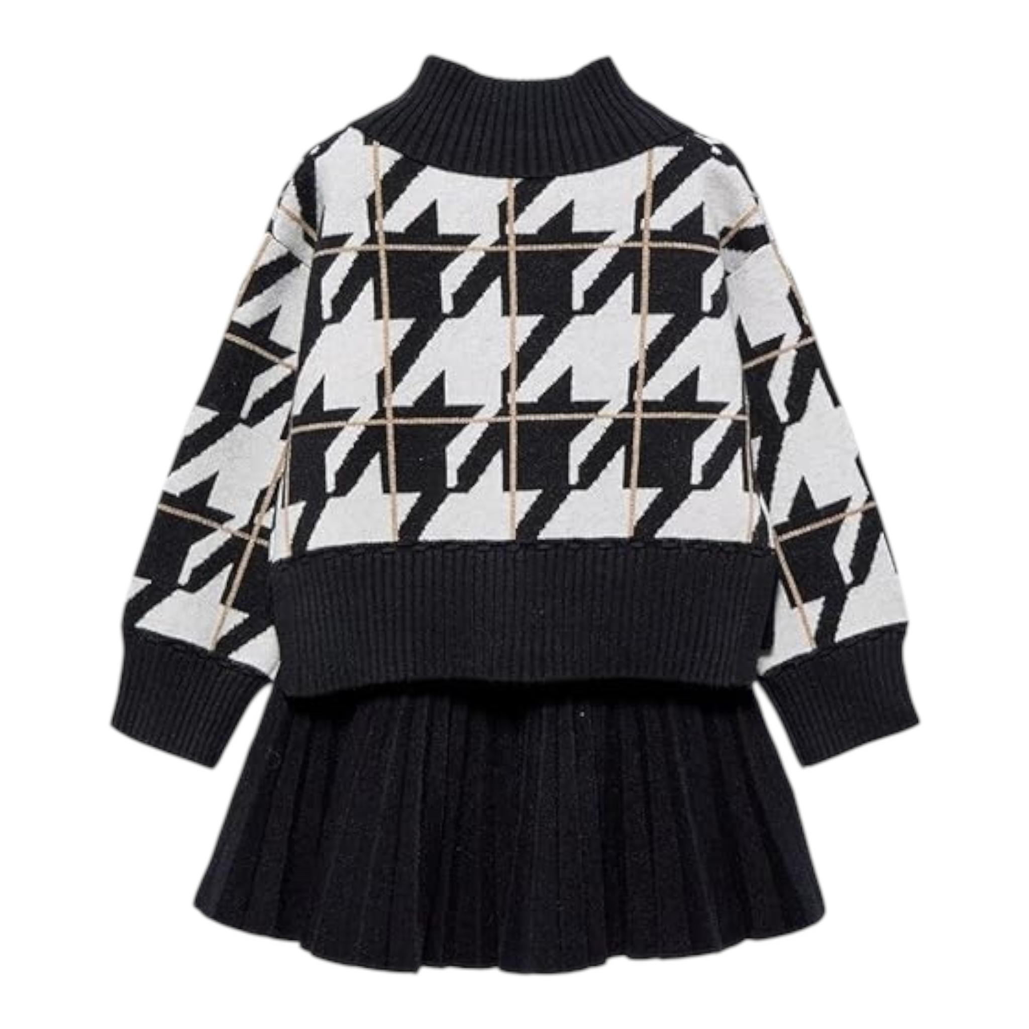 ABEL & LULA completo 2 pezzi maglia-gonna Nero per Bambina 5547 NERO ABEL & LULA 
