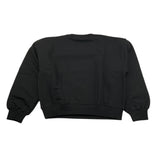 LIU JO felpa chiusa girocollo tinta unita con stampa  Nero per Bambina GF4067X NERO LIU JO 