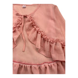Kiriki Einfarbiger transparenter rosa Bolero für Mädchen