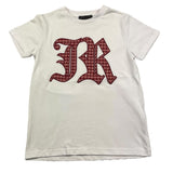 JOHN RICHMOND t-shirt girocollo tinta unita con stampa in contrasto Bianco per Bambina RGA25078TS BIANCO JOHN RICHMOND 