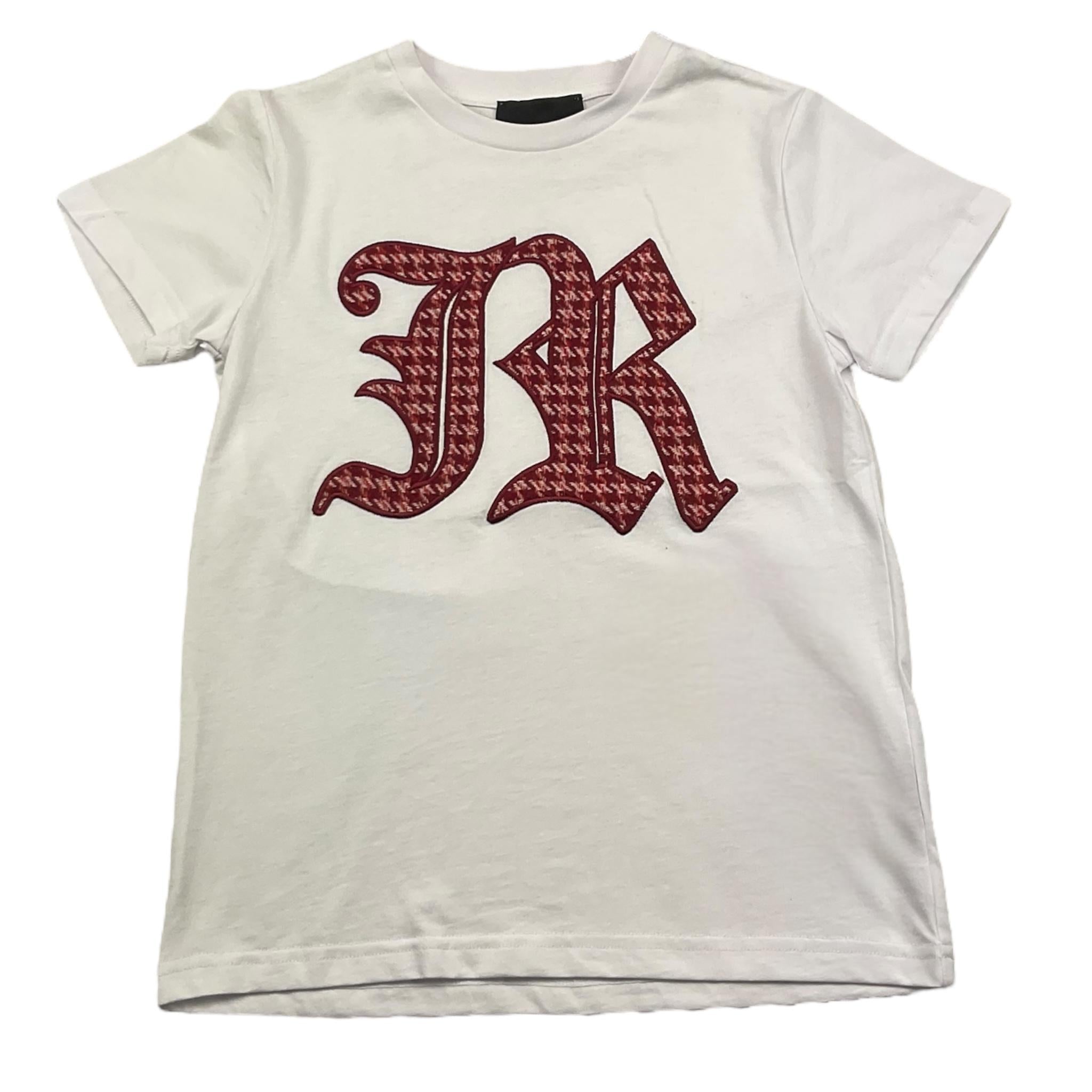 JOHN RICHMOND t-shirt girocollo tinta unita con stampa in contrasto Bianco per Bambina RGA25078TS BIANCO JOHN RICHMOND 