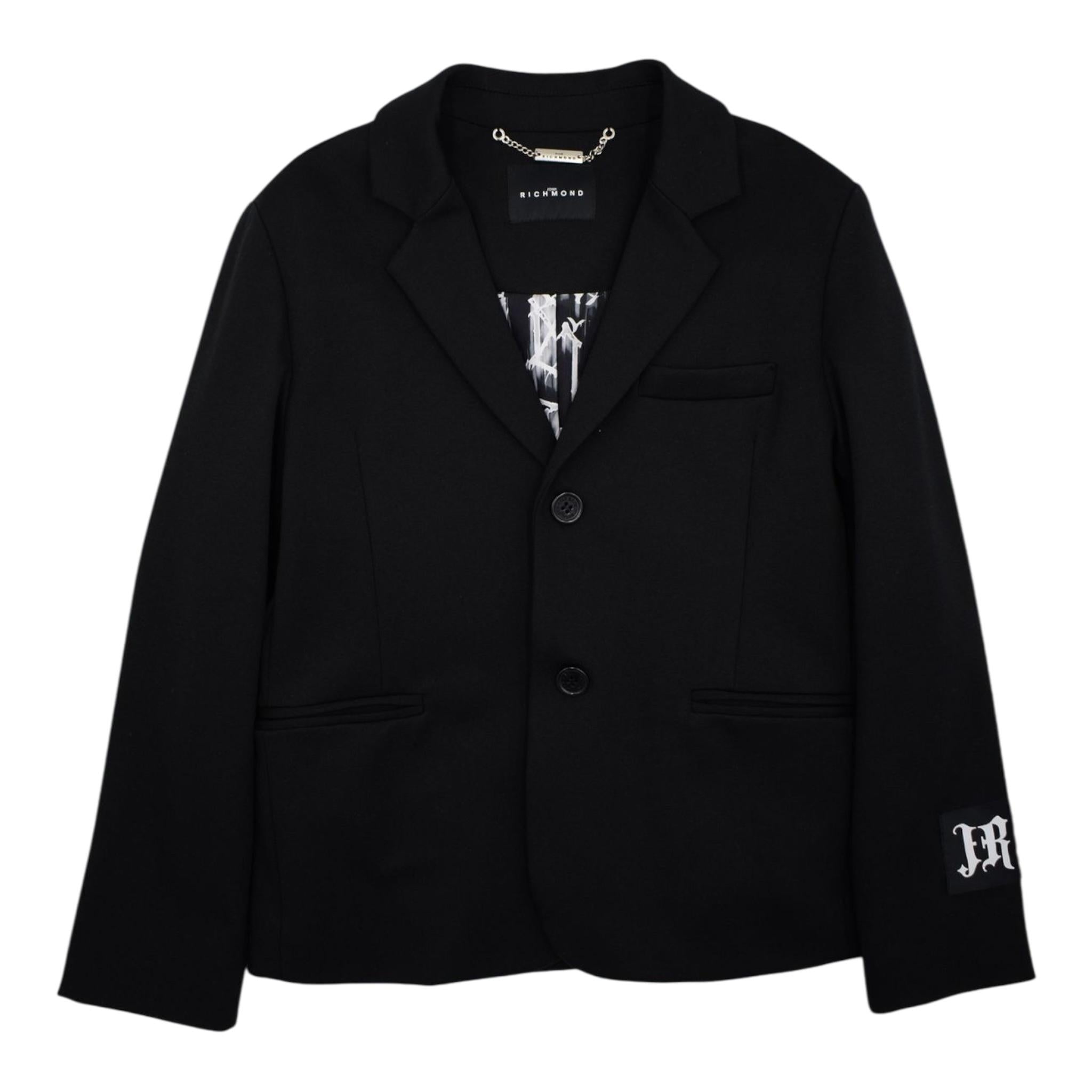 JOHN RICHMOND giacca tinta unita con logo Nero per Bambino RBP23085GC NERO JOHN RICHMOND 