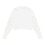 Patrizia Pepe Camicia Manica Lunga Tinta Unita con Brillantini per Bambina 7C0254 BIANCO PATRIZIA PEPE 