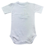 Manuel & Frank Body Mezza Manica Tinta Unita con Ricami per Neonato MF7397I BIANCO MANUEL & FRANK 