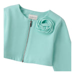 Sarabanda giacca Tinta Unita con Zip per Bambina 0B354 VERDE ACQUA SARABANDA 