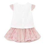 Mayoral Completo 2 Pezzi Canotte-Gonna Bianco/Rosa per Neonata 1874X BIANCO/ROSA MAYORAL 