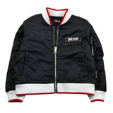 Just Cavalli Giubbino Tinta Unita con Profili In Contrasto per Neonato JIP26052GB NERO JUST CAVALLI 