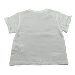 M+E' T-Shirt Girocollo tinta unita con Stampa Bianco per Neonata UE1405 BIANCO M+E' 