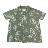 Play Up Camicia Tinta Unita con Fantasia per Bambino PA033AQ11252 VERDE PLAY UP 