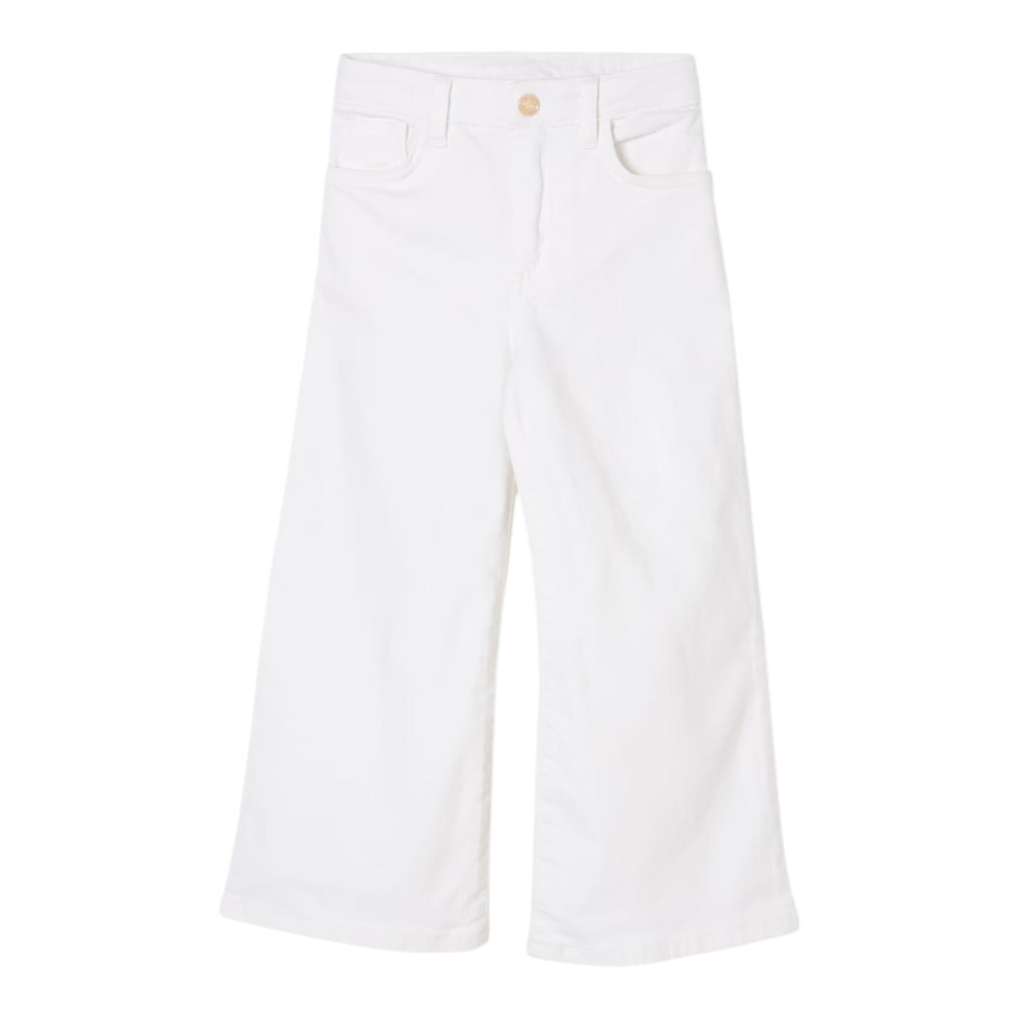 Twinset Pantalone Modello A Palazzo Tinta Unita per Bambina 251GJ2611XX BIANCO TWINSET 
