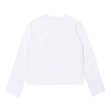Diesel Shirt Girocollo Tinta Unita con Logo per Bambina J02038 BIANCO DIESEL 